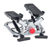 Sunny Health & Fitness Advanced Twist Stepper Machine with Resistance Bands, Portable Mini Stair Stepper Aerobic Indoor Exercise Equipment for Full Body Workout - SF-S0979, Grey