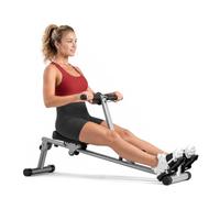 Sunny Health & Fitness Compact Hydraulic Rower with 12-Level Resistance