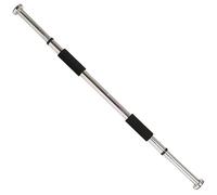 Sunny Health & Fitness Door Way Chin Up and Pull Up Bar, Adjustable Solid Upper Body Workout Bar for Weightlifting Training, Exercise and Workout, 100 KG Max Weight, Chrome, One Size, NO.025