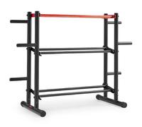 Sunny Health & Fitness Multi-Weight Storage Rack Stand for Dumbbells, Kettlebells, Olympic Weight Plates, Barbell and Medicine Ball, Heavy Duty Metal Strength Training Stand for Home Gym - SF-XF921036