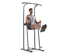 Sunny Health & Fitness Power Tower, Multi-Functional Fitness Equipment for Strength Training, Full Body Workouts with Captain’s Chair, Dip Station, Pull-Up Bar, Push-Up & Core Trainer, SF-XF924016