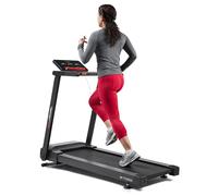 Sunny Health & Fitness Slim Interactive Auto Incline Smart Foldable Treadmill for Home, Brushless Treadmill Walking Pad with 12 Levels Incline, Bluetooth Compatible with SunnyFit App, LED Display