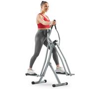 Sunny Health & Fitness Smart Air Walk Elliptical Glider Sprinter Trainer | 76 cm Stride, Low-Impact, Quiet Operation, Foldable and Compact Design, Digital Monitor, SunnyFit App Connectivity