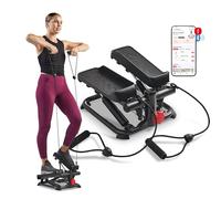 Sunny Health & Fitness Smart Mini Stepper w/ Bands & Adjustable Step Height