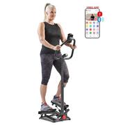 Sunny Health & Fitness Twist Stepper Machine with Height- Adjustable Handlebar, Exercise Step Cardio Equipment for Home Gym, Smart Bluethooth with Free SunnyFit App Connection, 160KG Weight Capacity