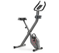 Sunny Health & Fitness Smart Folding X-Bike, Compact Exercise Bike for Home Use, 14-Level Magnetic Resistance, Free SunnyFit App Bluetooth Connect, Low-Impact Cardio Equipment for Home Gym Workout
