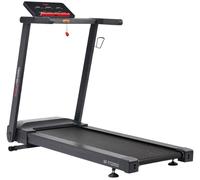Sunny Health & Fitness Slim Interactive Auto Incline Smart Foldable Treadmill for Home, Brushless Treadmill Walking Pad with 12 Levels Incline, Bluetooth Compatible with SunnyFit App, LED Display