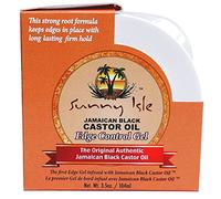 Sunny Isle Jamaican Black Castor Oil Edge Hair Gel 2 Pack, 3.5oz Jars - Firm Hold, Coconut Scent