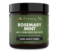 Sunny Isle Rosemary Mint Hair and Strong Roots Butter 4oz, Infused with Biotin & Jamaican Black Castor Oil to Strengthen and Nourish Hair, Dry Scalp, Split Ends