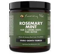 Sunny Isle Rosemary Mint Hair and Strong Roots Butter 8oz, Infused with Biotin & Jamaican Black Castor Oil to Strengthen and Nourish Hair Follicles, for Dry Scalp, Split Ends & All Hair Types