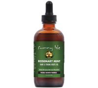 Sunny Isle Rosemary Mint Hair and Strong Roots Oil 118 mL | Infused with Biotin & Jamaican Black Castor Oil | Strengthen and Nourish Hair Follicles | Dry Scalp, Split Ends