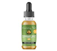 Sunny Isle Rosemary Mint Hair and Strong Roots Oil Lite 2oz, For Light, Thin Hair, Infused with Biotin & Jamaican Black Castor Oil