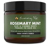 Sunny Isle Rosemary Mint Hair and Strong Roots Pomade-To-Hair Oil 5oz, Infused with Biotin and Jamaican Black Castor Oil, Sealant for Dry Hair and Split Ends