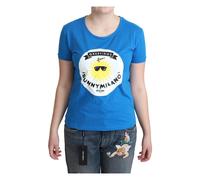 Sunny Milano Chic Blue T-Shirt - female - Moschino - T-Shirts - Blue - M - Tops M