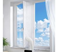 SUNNY NEST AC Window Seal,Portable Universal Window Kit 500cm/197Inch,Universal Window Sealing Fabric for AC and Tumble Dryer Vents, Hot Air Stop Insulated Draft Stopper, Weatherproof Air Exchange