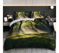 Sunny Plantation Emperor Size Duvet Cover Set Natural Scenery Bedding 290x235 3D Soft Comfort Microfiber Quilt Cover with Zipper Closure and 2 Pillowcases for Teens and Adults A.2029