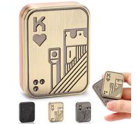 Sunny Power Fidget Toys, Novelty Gag Sensory Metal Poker Fidget Slider for Adults, Hand Spinners Gifts for Kids Men and Women