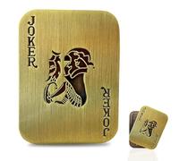 Sunny Power Metal Poker Fidget Slider for Adults, Metal Poker Push Card EDC Fidget Toys, Portable Stress Relief Toy, Magnetic Slider Anxiety Reducer Gift for Boyfriend Sensory Toy for Men and Women