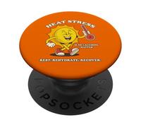 Sunny Safe, Heat Stress is No Laughing Matter PopSockets Adhesive PopGrip