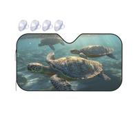 Sunny Sea Turtle Car Windshield Sun Shade Foldable Car Sun Shade Front Windshield Sunshade Windshield Cover Reflective Sun Visor Keep Your Vehicle Cool for Most Sedans SUV Truck