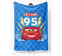 Sunny Side Up Disney Pixar Cars Plush Throw Blanket - Measures 46 x 60 Inches - Super Soft & Cozy Fleece Kids Bedding Features Lightning McQueen