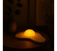 Sunny Side Up Fried Egg Lamp - Quirky LED Desk Light