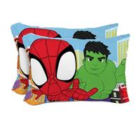 Sunny Side Up Marvel Spidey & His Amazing Friends 2 Pack Reversible Pillowcases - Double Sided Pillow Covers Features Spiderman, Ghost Spider & Miles Morales, Kids Super Soft Superhero Bedding