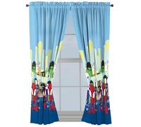Sunny Side Up Window Curtains for Kids Bedroom 4-Piece Drape Set with 2 Tiebacks, Blue - Spidey & His Amazing Friends, 42" W x 63" L (Pack of 2)