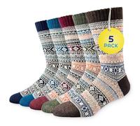 Sunny Socks Wool Socks Mens 9-12 - Thick Thermal Work & Walking Socks for Men & Women, Warm Wool Hiking Socks, Cushioned Winter Boot Socks, Heavy-Duty Wool Socks for Outdoor & Cold Weather