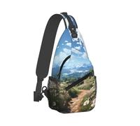 Sunny Spring Day Unisex Daypack Small Shoulder Bags Multiple Pockets Sling Bag For Workout Cycling Camping