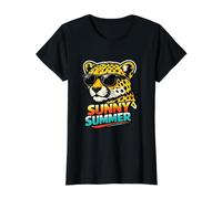 Sunny Summer Cheetah with Sunglasses Graphic Value Graphic T-Shirt