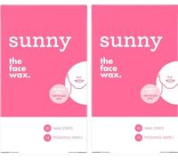 Sunny The Face Wax 40 Wax Strips & 20 Finishing Wipes - Bundled by Smart Cutie