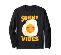 Sunny Vibes Cute Egg Face Summer Long Sleeve T-Shirt