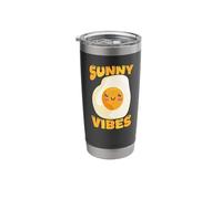 Sunny Vibes Cute Egg Face Summer Stainless Steel Insulated Tumbler