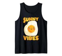 Sunny Vibes Cute Egg Face Summer Tank Top