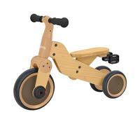 Sunny Walker 2-in-1 1000 Pedalless Bicycle/Child Tricycle - Wood | 3-Wheel Pedalless Wooden Bike | Three-Wheel Bike | Wooden Tricycle Male/Female 2 to 5 Years