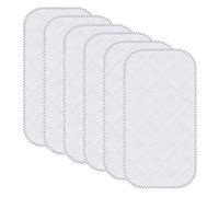 Sunny zzzZZ 6 Pack Baby Waterproof Changing Pad Liners - Quilted Thicker Ultra Soft Changing Table Cover Liners - Durable & Easy to Clean - White - 23" x 11"
