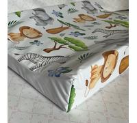 Sunnybabies Anti Roll Jungle Safari Design Girls or Boys Baby Changing Mat Wedge Changing Pad