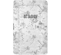 Sunnybabies Personalised Under The Sea Grey Baby Changing Mat Boys Girls Unisex Soft Padded Deluxe