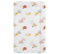 Sunnybabies Pretty Pastel Rainbows Baby Changing Mat Girls Boys Unixex Soft Padded Deluxe