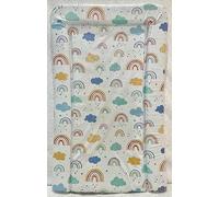 Sunnybabies Rainbow & Clouds Nursery Baby Changing Mat Soft Padded Deluxe