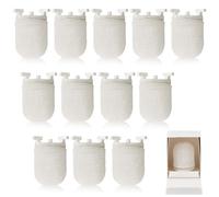 Sunnychicc 12 Pcs Gas Light Preformed Mantle Gas Lamp Mantles Gaslight Mantles Pre Formed Gas Light Mantel for Indoor Outdoor Gas Lights, White