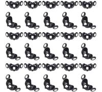 SUNNYCLUE 1 Box 1000Pcs Bead Tips Knot Covers Knot Covers Black Jewellery End Caps Metal Open Fold Over Ends Caps Clamshell Bead Tips for Jewellery Making Accessories Bracelets Necklaces DIY Craft