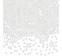 SUNNYCLUE 1 Box 100G Mini Bubble Beads Clear No Hole Bead bulk Transparent Glass AB Colorful Magical Water Droplets Round Loose Vase Filler Miniature Beads for DIY Crafting Fillers Jewellery Making