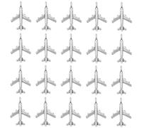 SUNNYCLUE 1 Box 100Pcs Airplane Charm Bulk Silver Airplane Charms Plane Flight Aircraft Airline Tibetan Alloy Transport Vehicle for jewellery Making Keychain Earring DIY Crafts