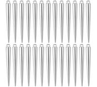 SUNNYCLUE 1 Box 100Pcs Cone Charm Silver Spike Charms Bulk CCB Plastic Antique Tibetan Vintage Gothic Long Spikes Cones Large Pendants for Jewellery Making Necklace Bracelet Earrings DIY Supplies