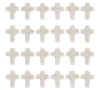 SUNNYCLUE 1 Box 100Pcs White Turquoise Cross Beads Synthetic Turquoise Stone Bead 12x16mm Easter Mini Small Cross Beads for Jewelry Making Charms Beading Supplies DIY Bracelet Necklace Adult