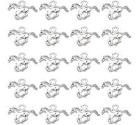 SUNNYCLUE 1 Box 120Pcs Silver Horse Charm Equestrian Charms Bulk Tibetan Style Alloy Metal Vintage Running Animal Horses Charms for Jewellery Making Charms DIY Necklace Bracelet Earring Crafting Adult