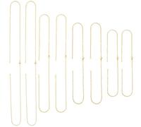 SUNNYCLUE 1 Box 12Pcs 4 Sizes Blank Necklace Chains Gold Stainless Steel Cable Chain Bulk Metal Adjustable Connector Necklaces Link with Lobster Claw Clasps for Jewellery Making DIY Craft Accessories