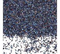 SUNNYCLUE 1 Box 150G Broken Glass Art Small Crushed Crystals Bulk Colorful Blue Irregular Chunky Metallic Sprinkles Flakes Glitter Pieces Chips for Nail Vase Filler Epoxy Jewellery Making DIY Crafts